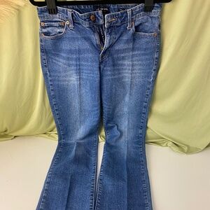 Lucky Brand Sienna Straight Jeans Womens Size 28 Long Blue Stretch Denim